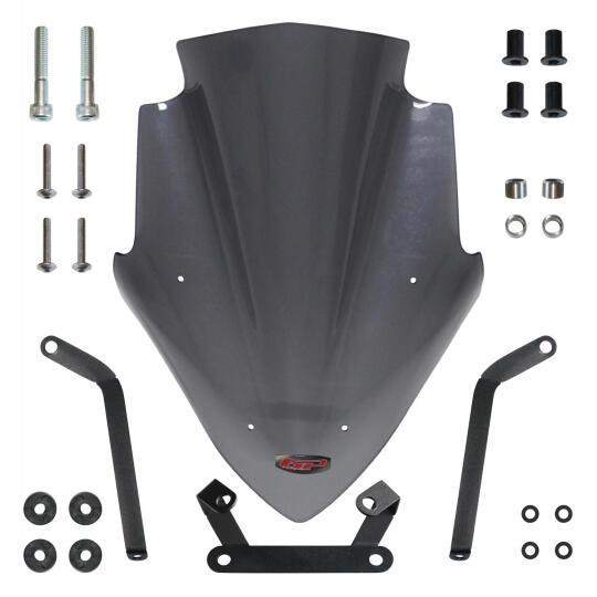 GP Kompozit Bajaj Pulsar NS 200 2011-2024 Uyumlu Ön Cam Füme - 4