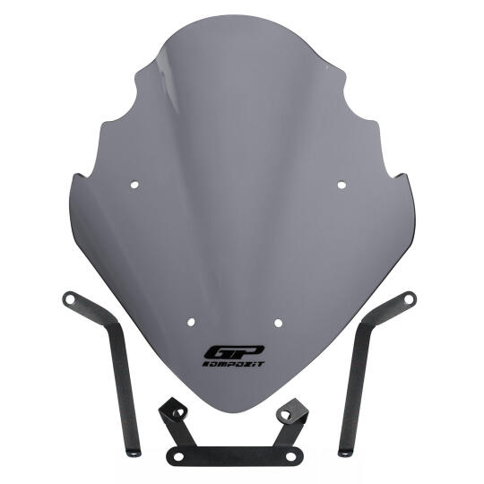 GP Kompozit Bajaj Pulsar NS 200 2011-2024 Uyumlu Ön Cam Gri