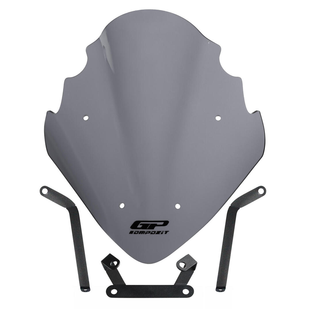 GP Kompozit Bajaj Pulsar NS 200 2011-2024 Uyumlu Ön Cam Gri - 1