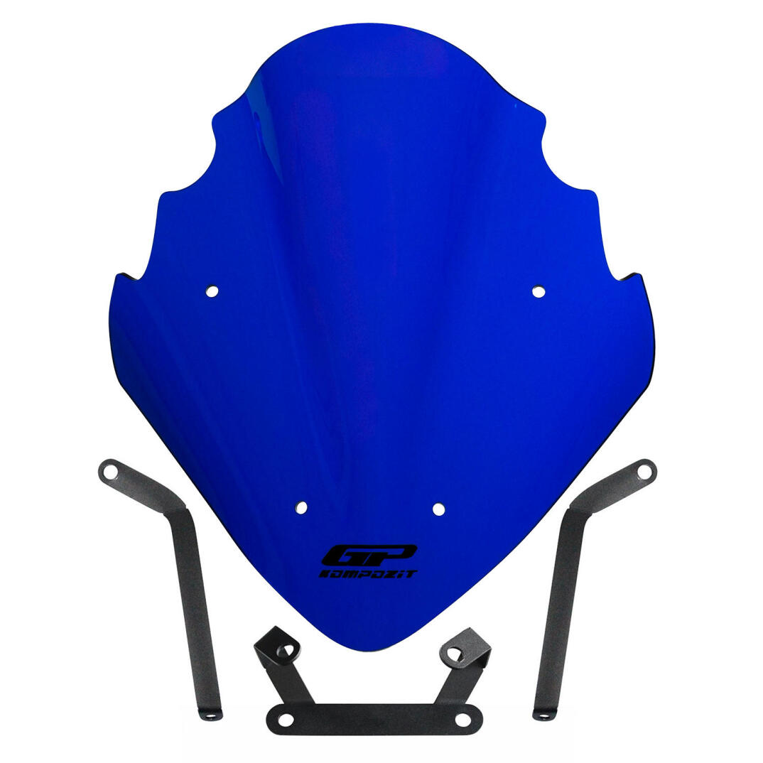 GP Kompozit Bajaj Pulsar NS 200 2011-2024 Uyumlu Ön Cam Mavi - 1