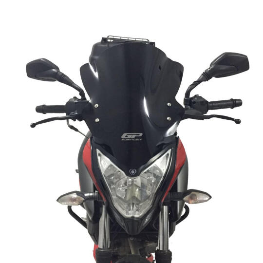 GP Kompozit Bajaj Pulsar NS 200 2011-2024 Uyumlu Ön Tur Camı Şeffaf (1)