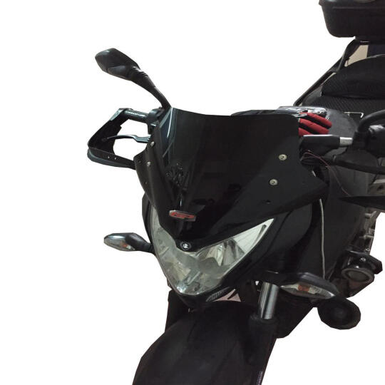 GP Kompozit Bajaj Pulsar NS 200 2011-2024 Uyumlu Spor Cam Siyah (1)