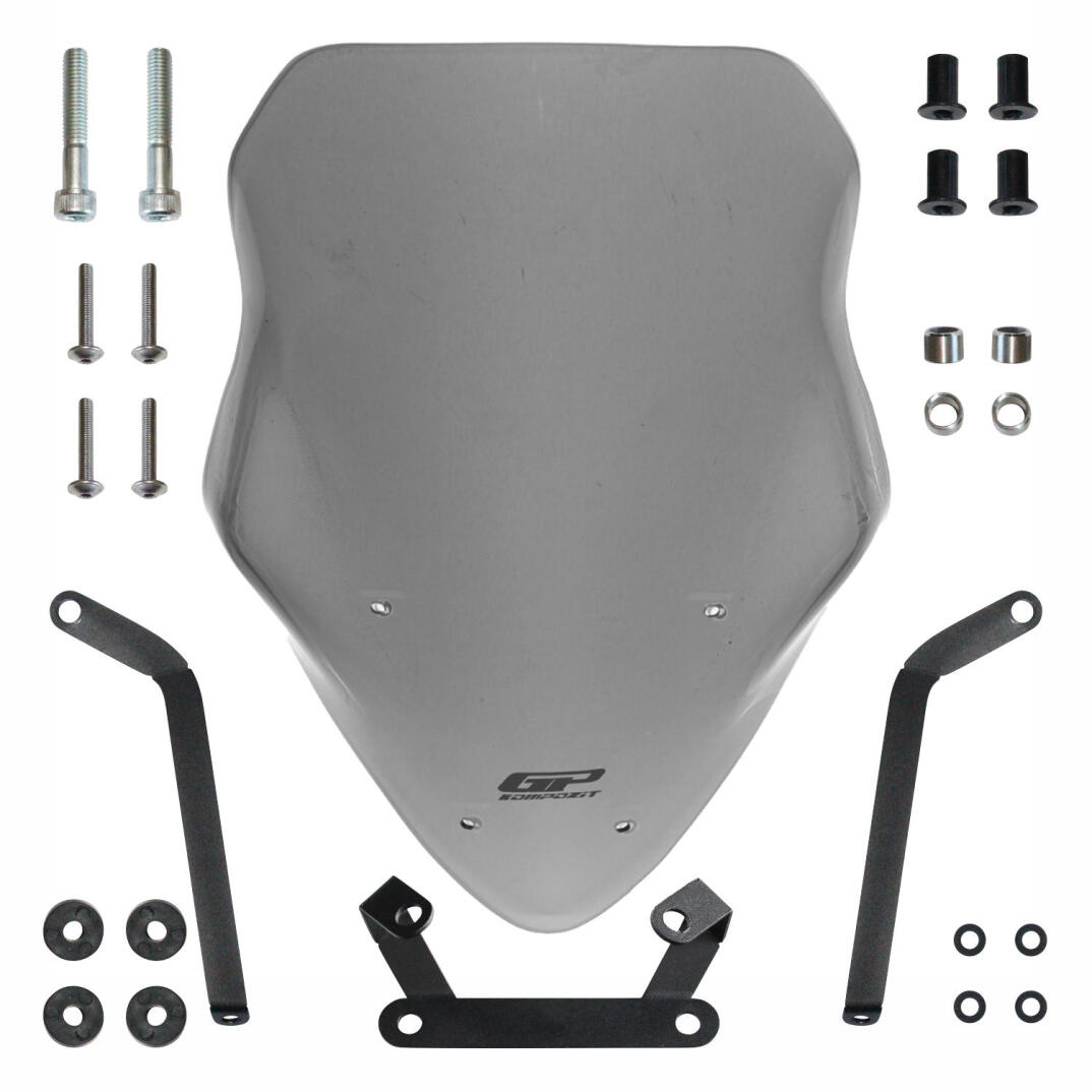 GP Kompozit Bajaj Pulsar NS 200 2011-2024 Uyumlu Uzun Tur Camı Füme - 7