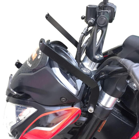 GP Kompozit Bajaj Pulsar NS 200 2011-2024 Uyumlu Uzun Tur Camı Şeffaf - 6