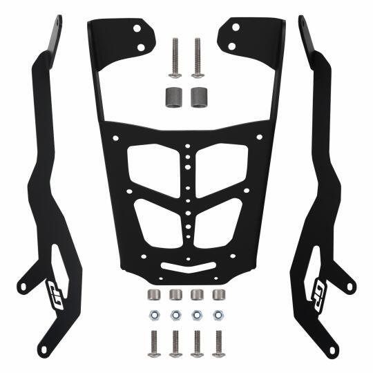 GP Kompozit Bajaj Pulsar NS 200 2011-2026 Uyumlu Arka Çanta Demiri Siyah - 6