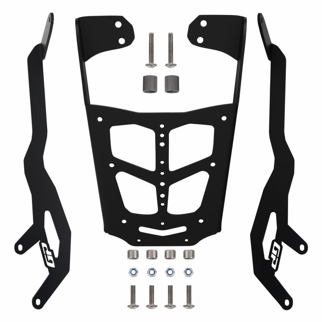GP Kompozit Bajaj Pulsar NS 200 2011-2026 Uyumlu Arka Çanta Demiri Siyah - 6