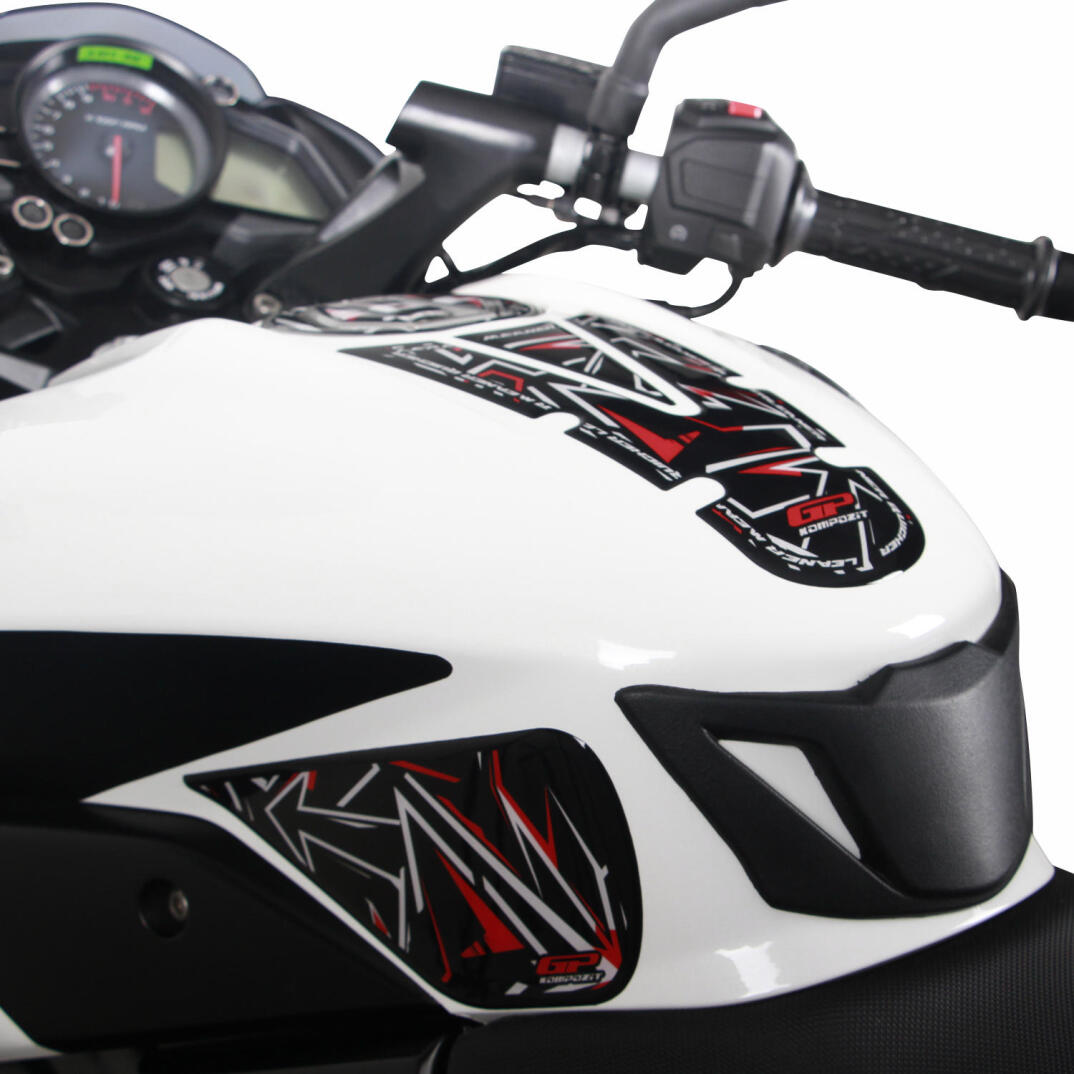 GP Kompozit Bajaj Pulsar NS 200 2011-2026 Uyumlu Tank Pad Seti Kırmızı - 4
