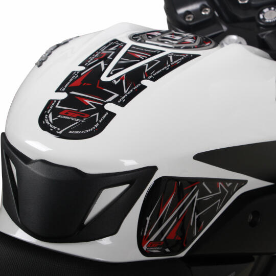GP Kompozit Bajaj Pulsar NS 200 2011-2026 Uyumlu Tank Pad Seti Mavi - 3
