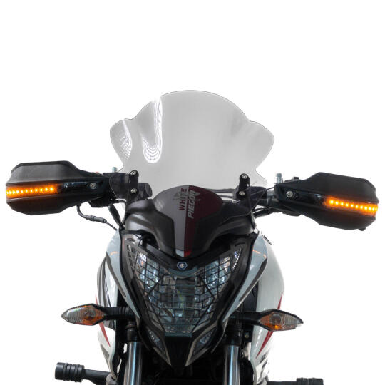 GP Kompozit Bajaj Pulsar NS 200 2014-2026 Uyumlu Led Sinyalli Elcik Koruma Siyah - 3