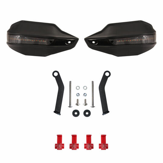 GP Kompozit Bajaj Pulsar NS 200 2014-2026 Uyumlu Led Sinyalli Elcik Koruma Siyah - 6