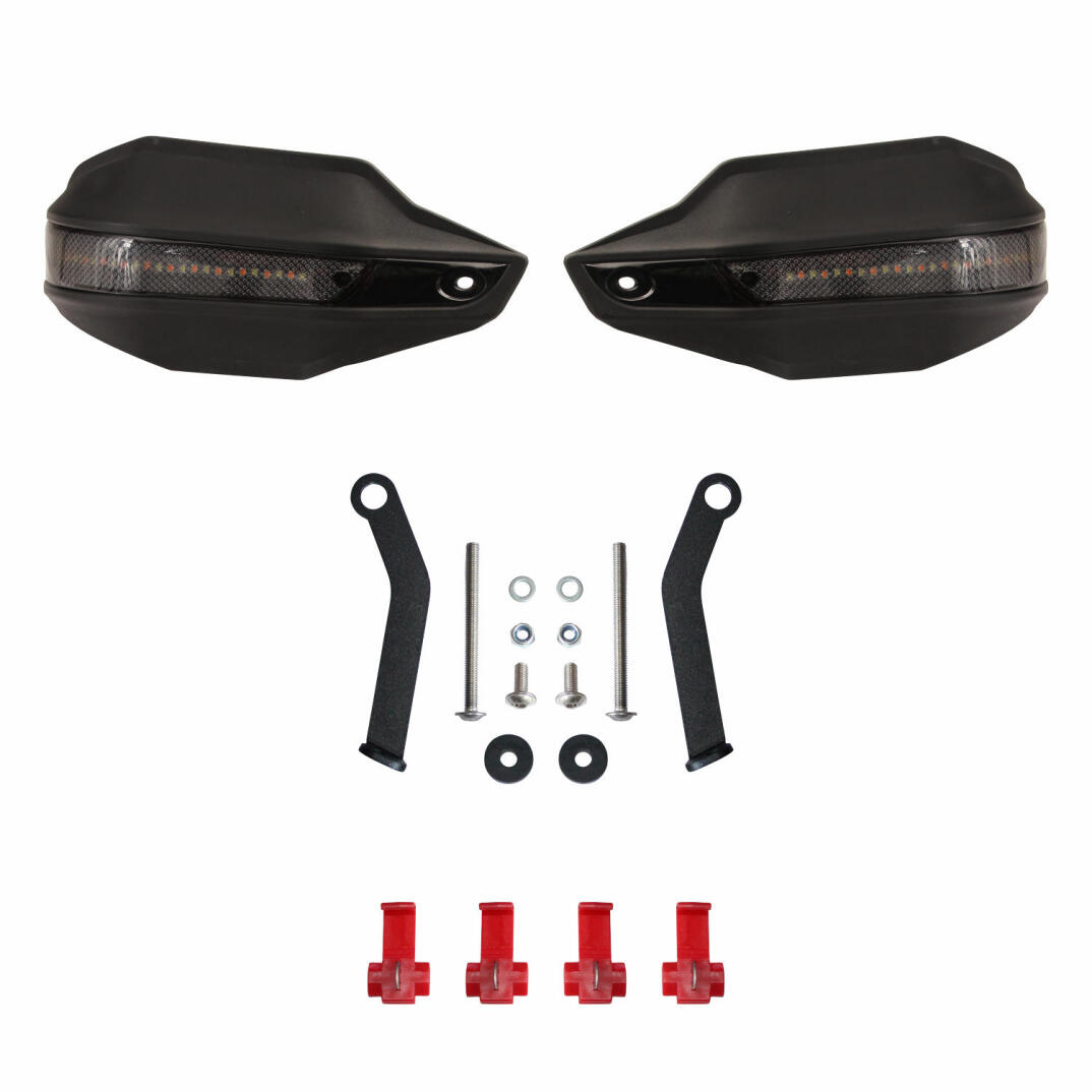 GP Kompozit Bajaj Pulsar NS 200 2014-2026 Uyumlu Led Sinyalli Elcik Koruma Siyah - 6