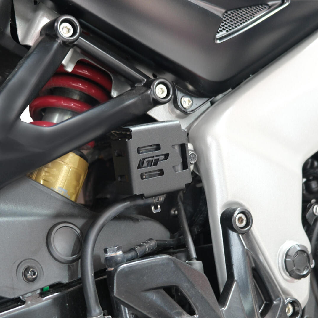 GP Kompozit Bajaj Pulsar NS 400 Z 2025-2026 Uyumlu Fren Rezervuarı Koruma Kapağı Siyah - 3