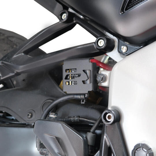 GP Kompozit Bajaj Pulsar NS 400 Z 2025-2026 Uyumlu Fren Rezervuarı Koruma Kapağı Siyah - 4