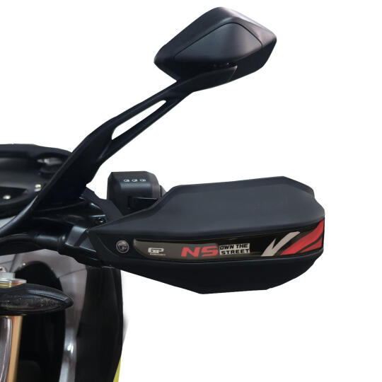 GP Kompozit Bajaj Pulsar NS 400 Z 2025-2026 Uyumlu Plastik Elcik Koruma Siyah - 4