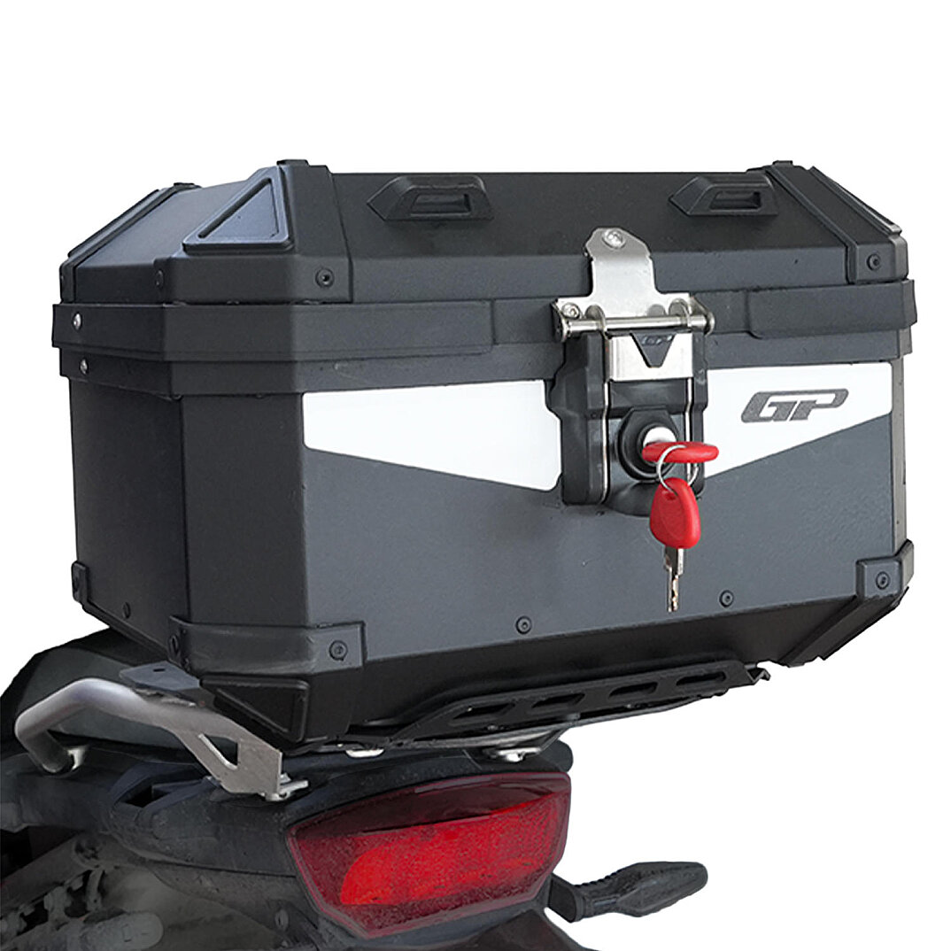 GP Kompozit Base Universal 27 lt Alüminyum Motosiklet Çantası Siyah - 3