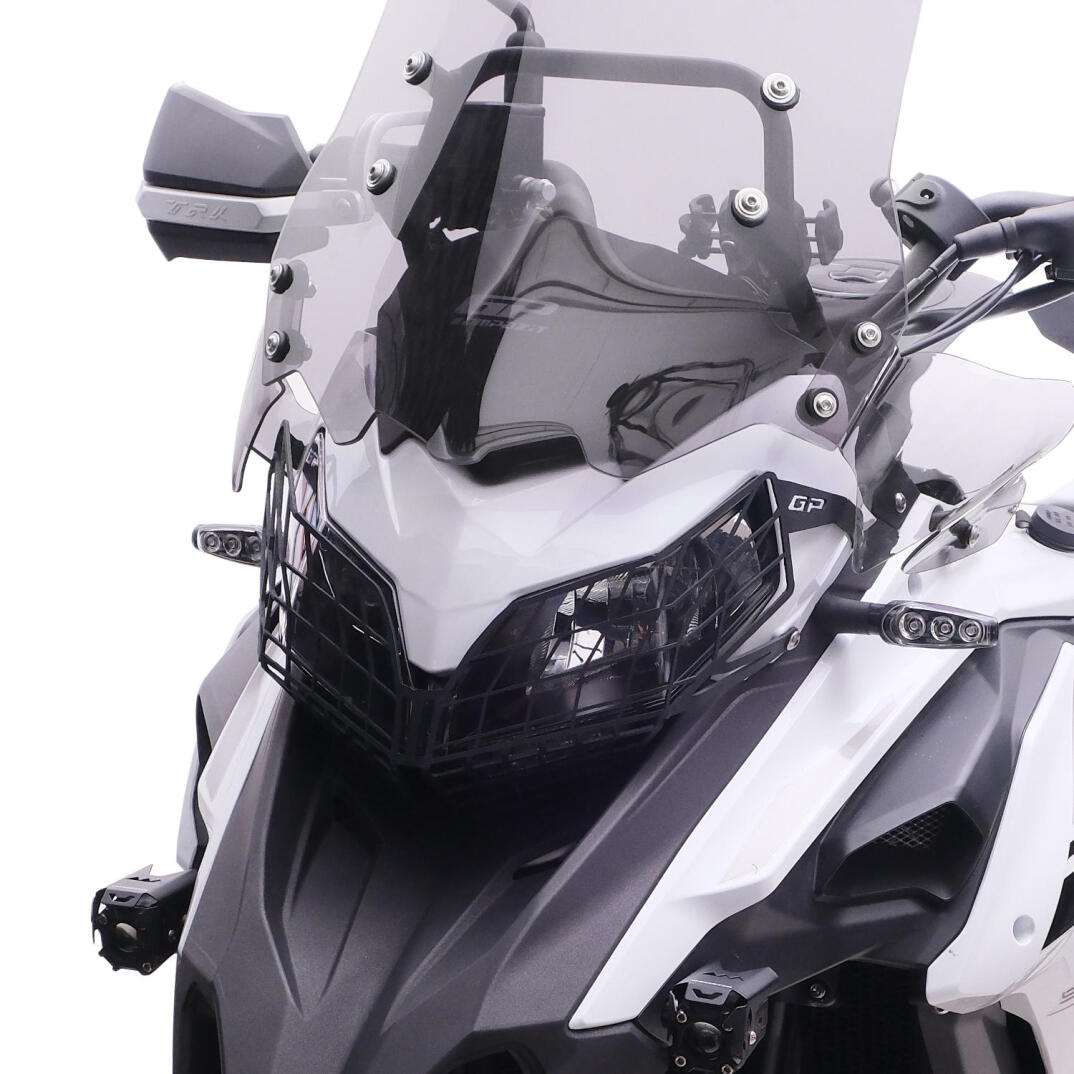 GP Kompozit Benelli TRK 502 / 502X 2018-2023 Uyumlu Far Koruma Siyah - 3