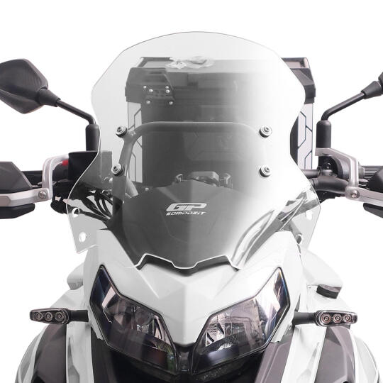 GP Kompozit Benelli TRK 502 / 502X 2018-2023 Uyumlu Ön Cam Şeffaf (1)