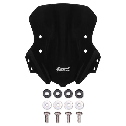 GP Kompozit Benelli TRK 502 / 502X 2018-2023 Uyumlu Ön Cam Siyah - 5