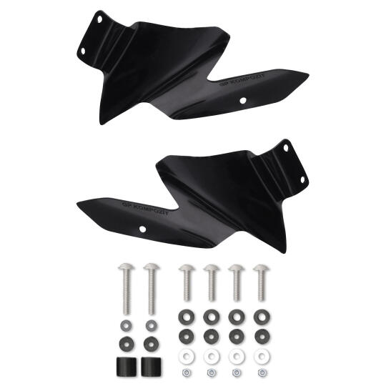 GP Kompozit Benelli TRK 502 / 502X 2018-2023 Uyumlu Sağ Sol Rüzgarlık Siyah - 3