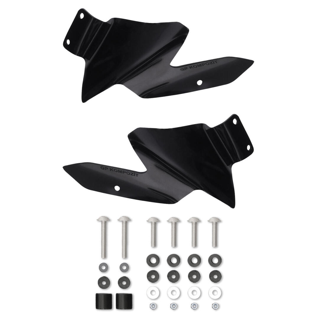 GP Kompozit Benelli TRK 502 / 502X 2018-2023 Uyumlu Sağ Sol Rüzgarlık Siyah - 3
