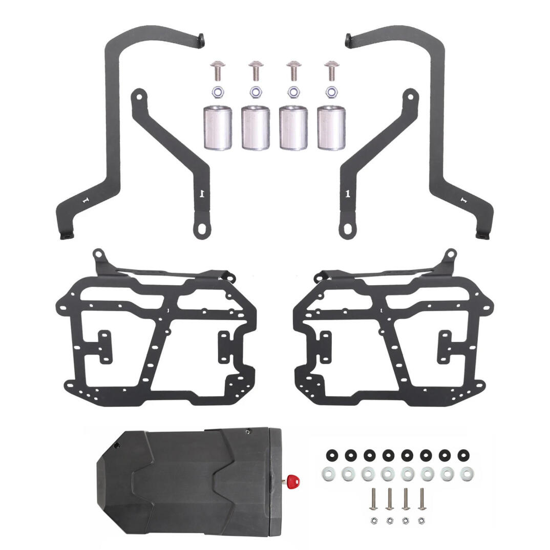 GP Kompozit Benelli TRK 502 / 502X 2018-2023 Uyumlu Yan Çanta Demiri Siyah - 5