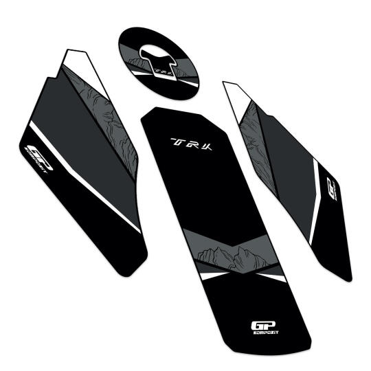 GP Kompozit Benelli TRK 502 / 502X 2018-2024 Uyumlu Tank Pad Siyah - 6