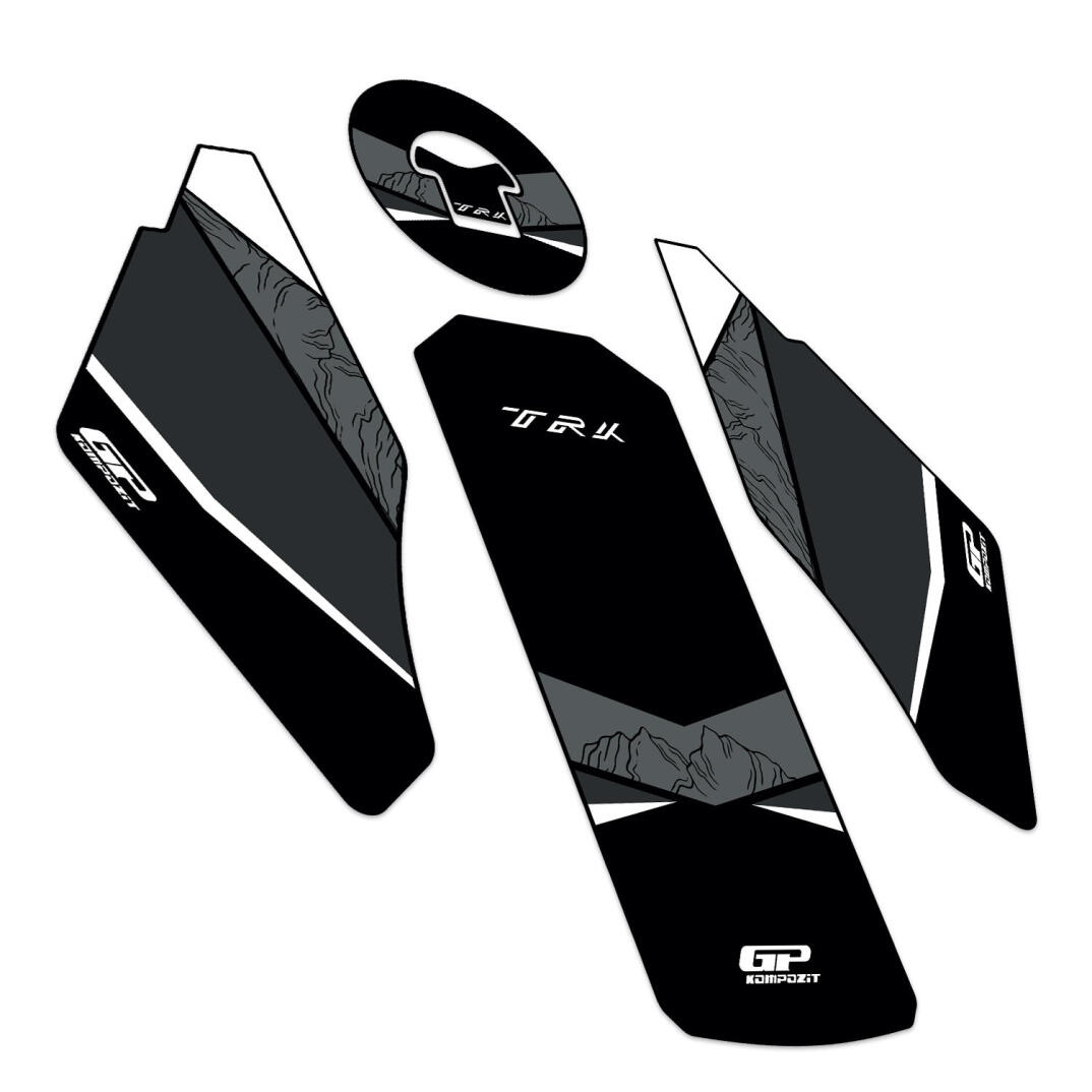 GP Kompozit Benelli TRK 502 / 502X 2018-2024 Uyumlu Tank Pad Siyah - 6