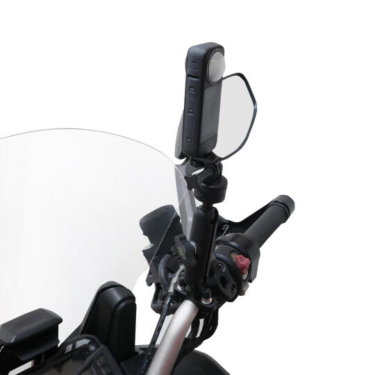 GP Kompozit BGL001 Universal Ayarlanabilir Motosiklet Gidon Aksiyon Kamera Tutucu Siyah - 3