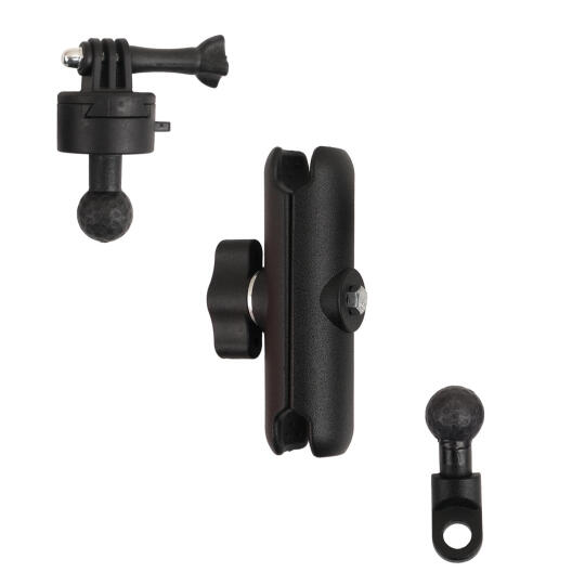GP Kompozit BGL002 Universal Ayarlanabilir Motosiklet Ayna Bağlantılı Aksiyon Kamera Tutucu Siyah - 6