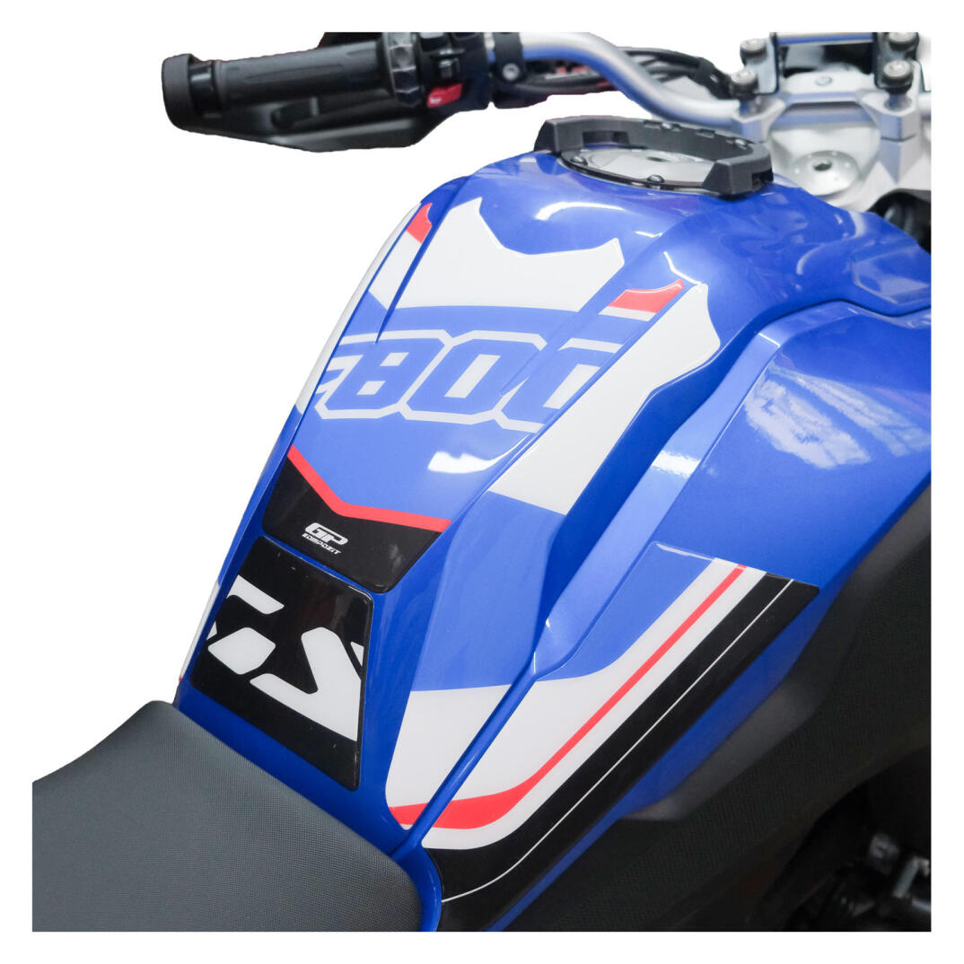 GP Kompozit BMW F 800 GS 2024 Uyumlu Tank Pad Seti Mavi-Kırmızı - 2