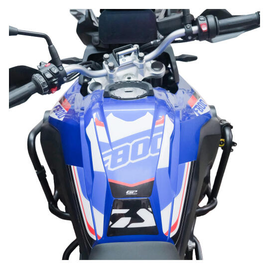 GP Kompozit BMW F 800 GS 2024 Uyumlu Tank Pad Seti Mavi-Kırmızı - 3