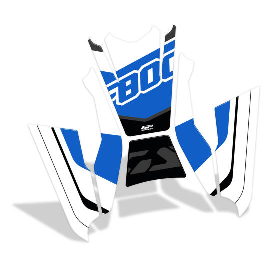 GP Kompozit BMW F 800 GS 2024 Uyumlu Tank Pad Seti Mavi (1)
