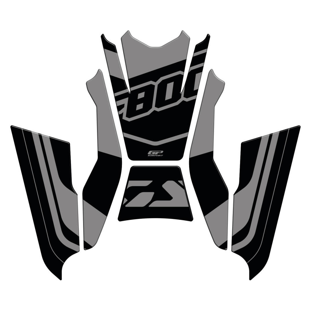 GP Kompozit BMW F 800 GS 2024 Uyumlu Tank Pad Seti Siyah - 1
