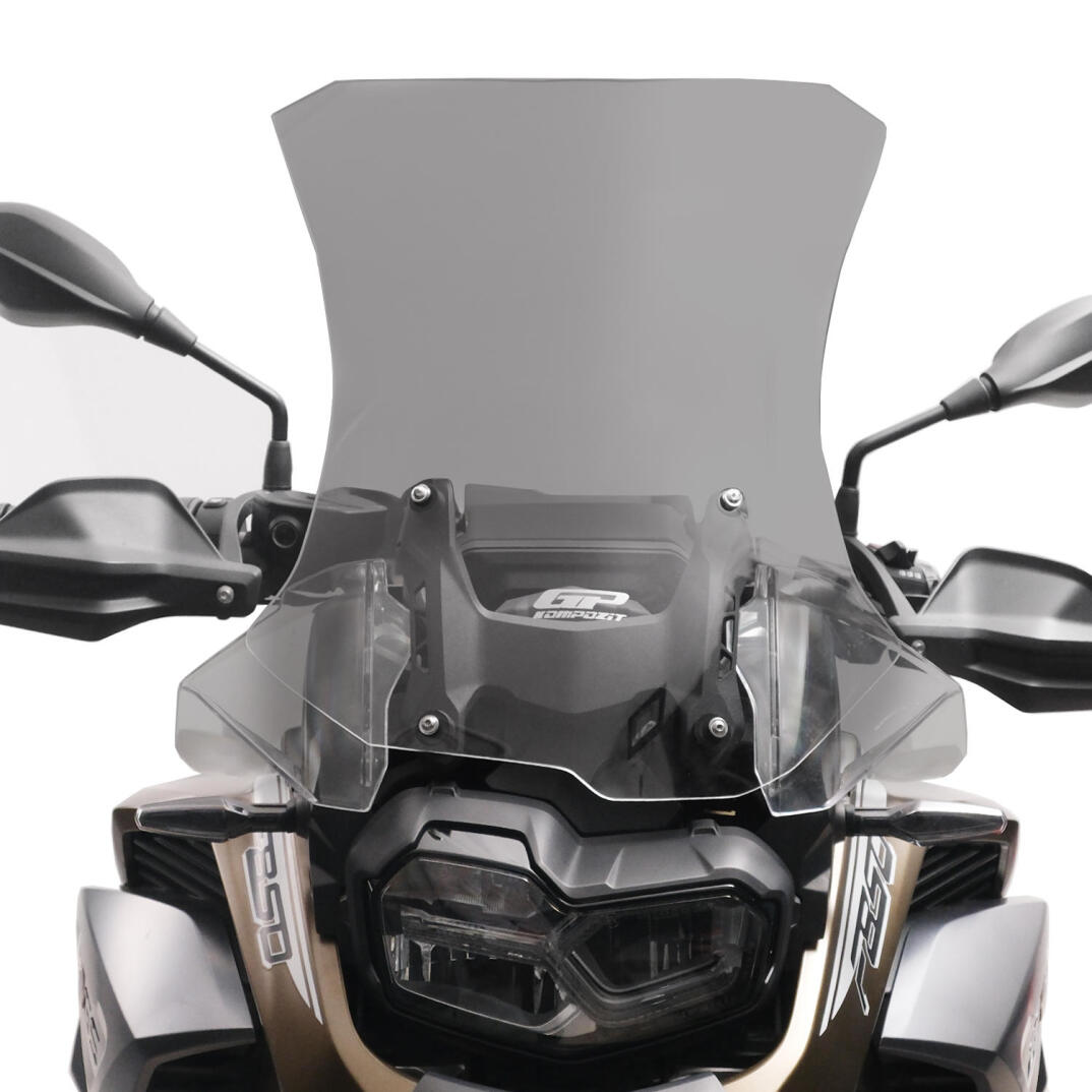 GP Kompozit BMW F 850 GS 2018-2023 Uyumlu Ön Tur Camı Füme - 2