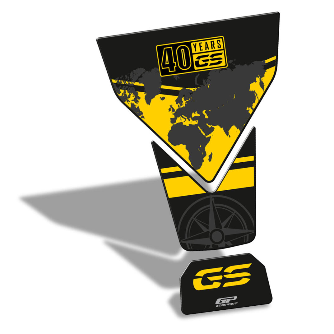 GP Kompozit BMW F 850 GS ADV 2018-2023 Uyumlu Tank Pad 40.Yıl - 2