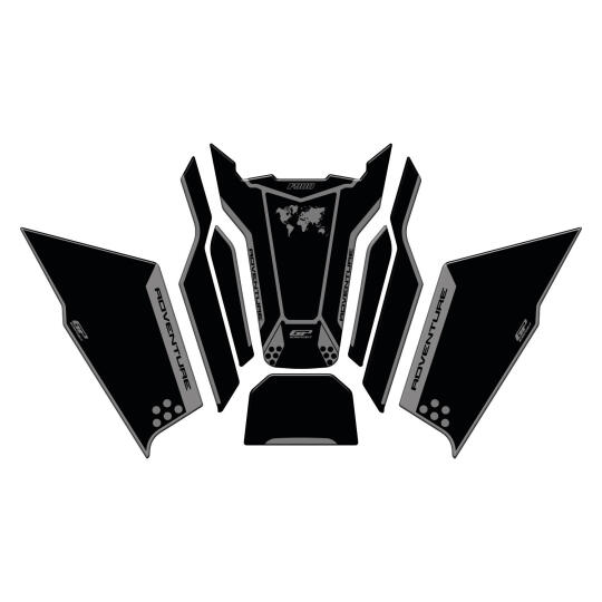 GP Kompozit BMW F 900 GS ADV 2024-2026 Uyumlu Tank Pad Seti Siyah