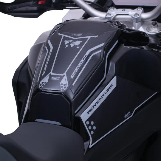GP Kompozit BMW F 900 GS ADV 2024-2026 Uyumlu Tank Pad Seti Siyah - 3