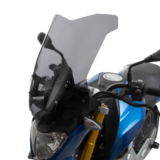 GP Kompozit BMW G 310 R 2018-2019 Uyumlu Ayaklı Ön Tur Camı Füme - 3