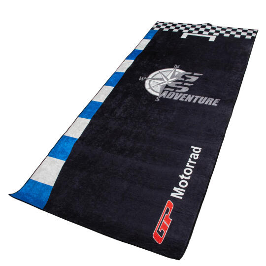 GP Kompozit BMW GS ADV Universal Motosiklet Halısı Siyah-Mavi (1)