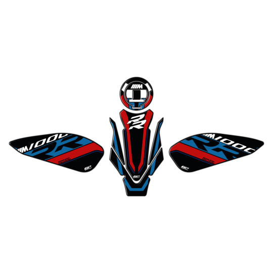GP Kompozit BMW M 1000 RR 2021-2026 Uyumlu Tank Pad Seti Siyah