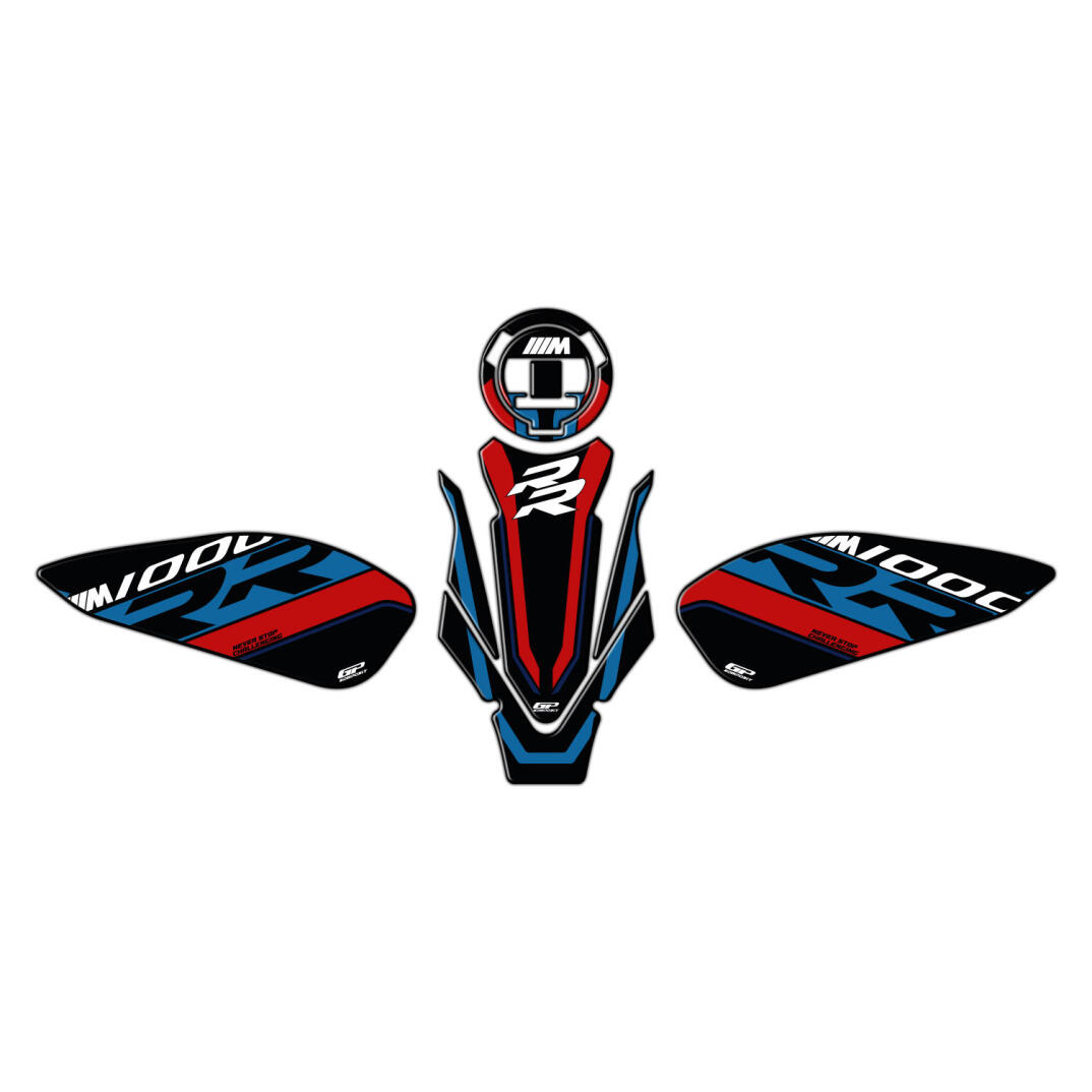 GP Kompozit BMW M 1000 RR 2021-2026 Uyumlu Tank Pad Seti Siyah - 1