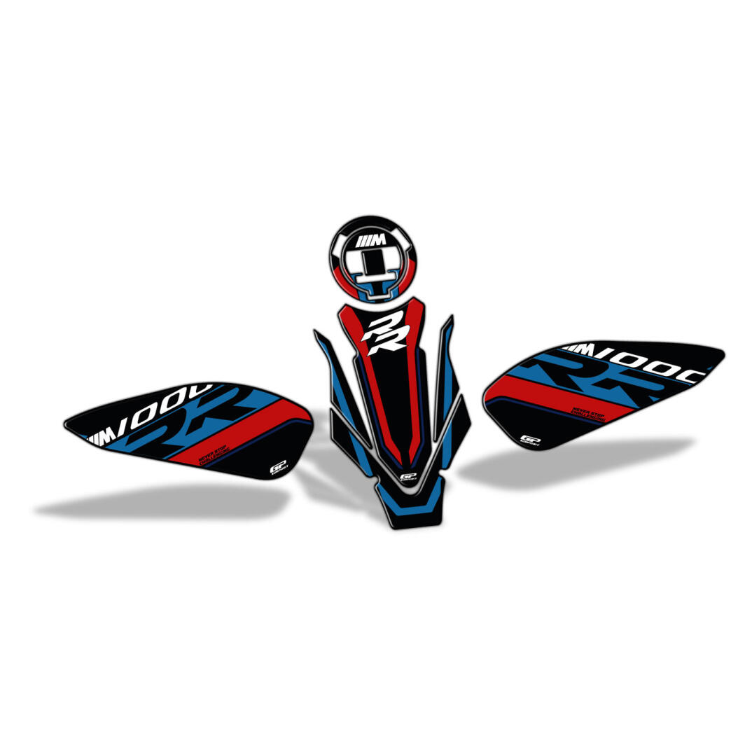 GP Kompozit BMW M 1000 RR 2021-2026 Uyumlu Tank Pad Seti Siyah - 2
