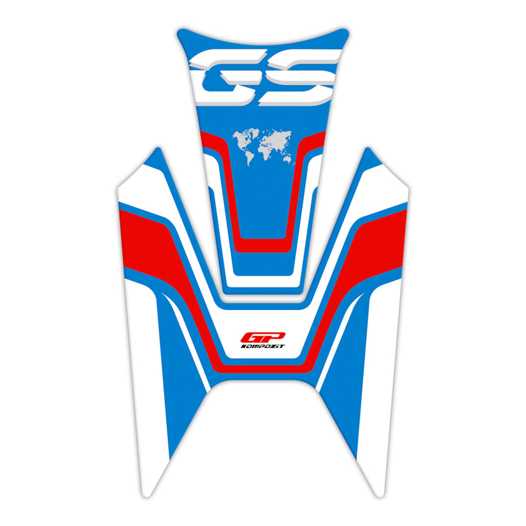 GP Kompozit BMW R 1200 GS 2013-2024 Uyumlu Tank Pad Mavi-Kırmızı - 1