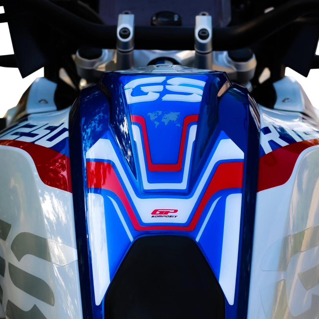 GP Kompozit BMW R 1200 GS 2013-2024 Uyumlu Tank Pad Mavi-Kırmızı - 2