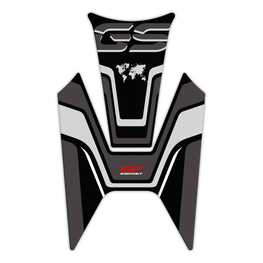 GP Kompozit BMW R 1200 GS 2013-2024 Uyumlu Tank Pad Siyah-Gri - 1