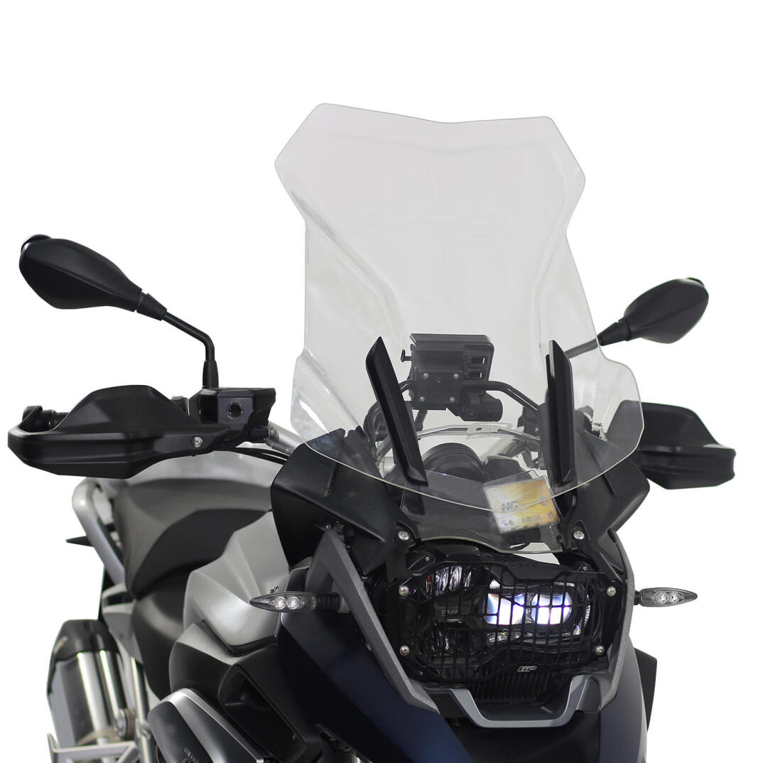 GP Kompozit BMW R 1200 GS / R 1250 GS 2013-2024 Uyumlu Ön Tur Camı Siyah - 3