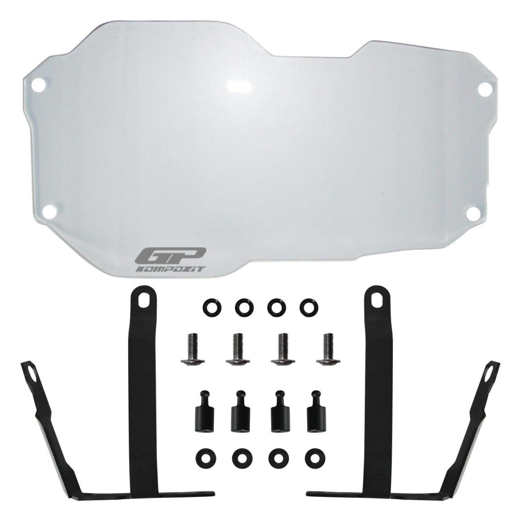 GP Kompozit BMW R 1200 GS / R 1250 GS ADV 2013-2024 Uyumlu Far Koruma Şeffaf - 7