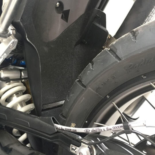 GP Kompozit BMW R 1200 GS / R 1250 GS ADV 2013-2024 Uyumlu Mudguard Siyah - 8