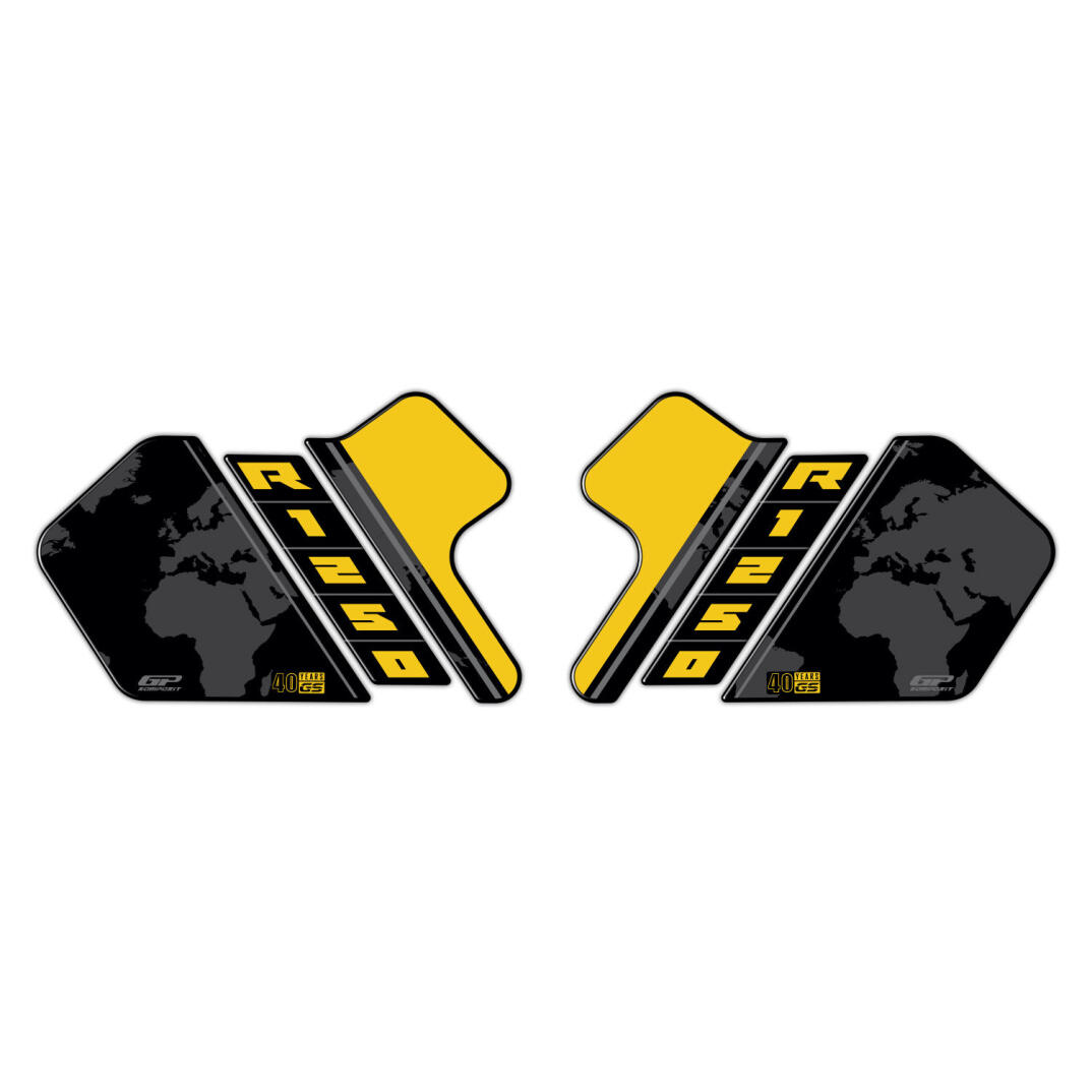 GP Kompozit BMW R 1250 GS / ADV 2018-2024 Uyumlu Yan Pad 40.Yıl - 1