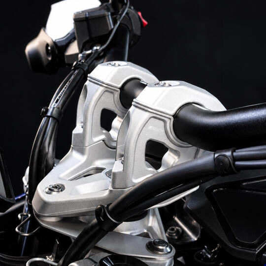 GP Kompozit BMW R 1300 GS 2023-2026 Uyumlu Gidon Yükseltme Gri - 3
